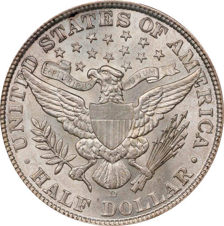 1908-D 50c AU53 CAC thumbnail 16