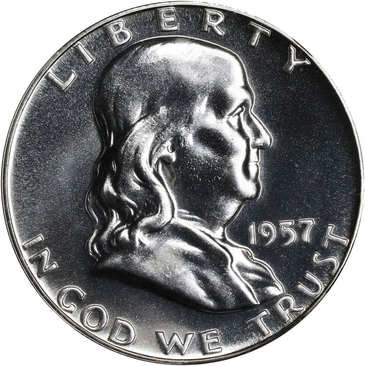 1957 50c AU53 CAC thumbnail 22