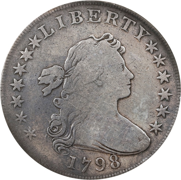 1798 $1  Large Eagle, Pointed 9 MS thumbnail 16