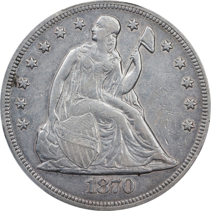 Image for 1870 $1 P1