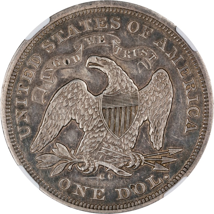 1870-CC $1 XF45 CAC thumbnail 2