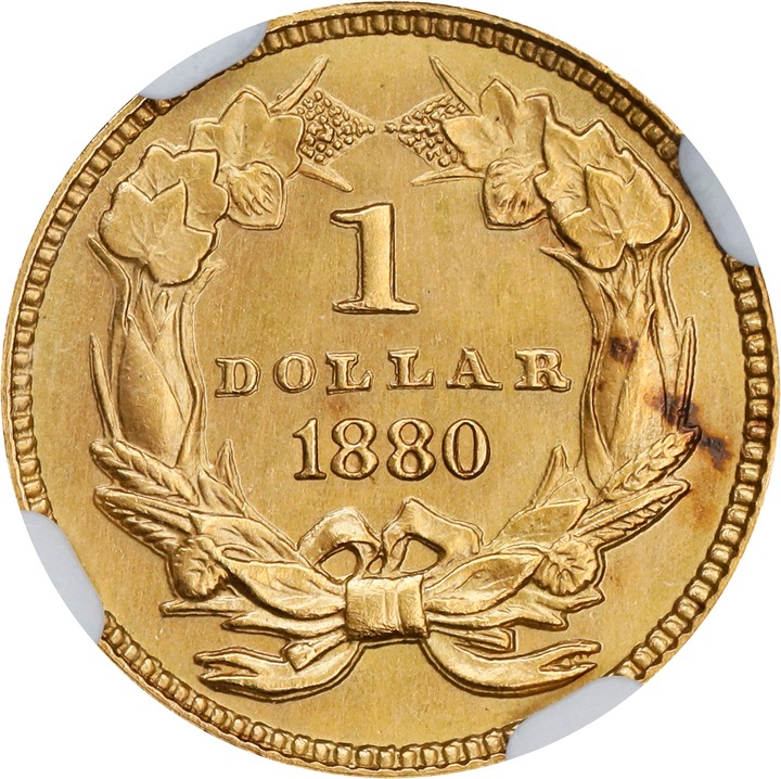 1880 G$1 VF30 thumbnail 4