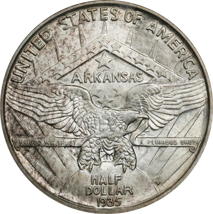 1935-D 50c Arkansas XF40 thumbnail 19