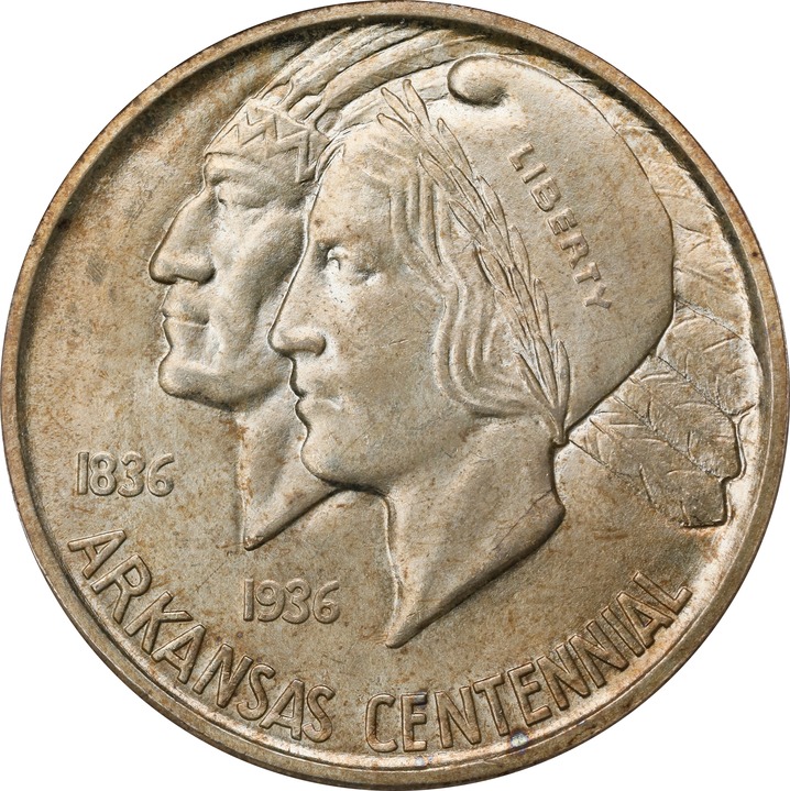 1935-D 50c Arkansas MS68 CAC thumbnail 9