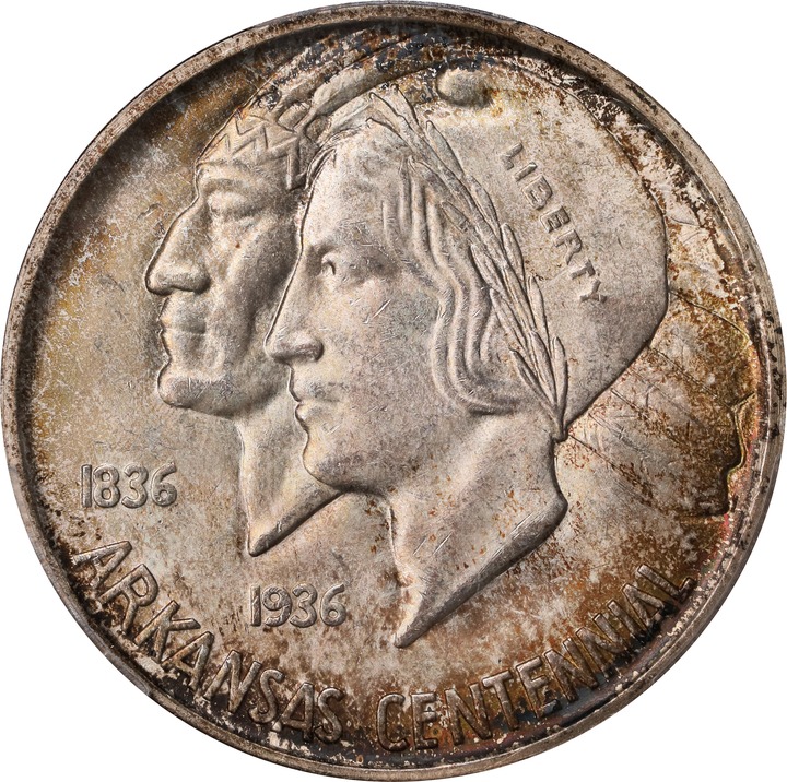 1936-D 50c Arkansas MS68 CAC thumbnail 13