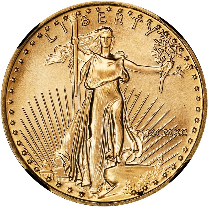 Image for 1990 $10  Gold Eagle MS70