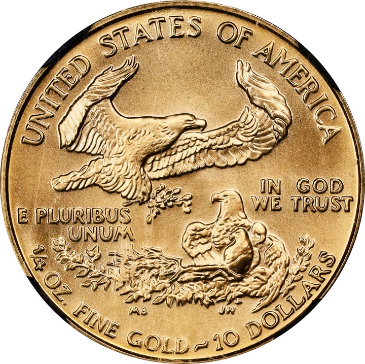 1990 $10  Gold Eagle MS70 thumbnail 2