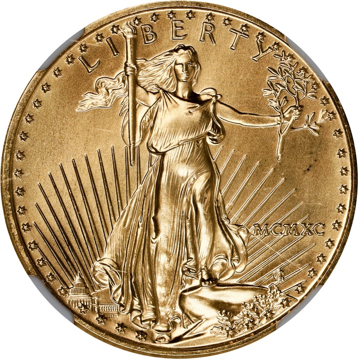 1990 $10  Gold Eagle MS thumbnail 13