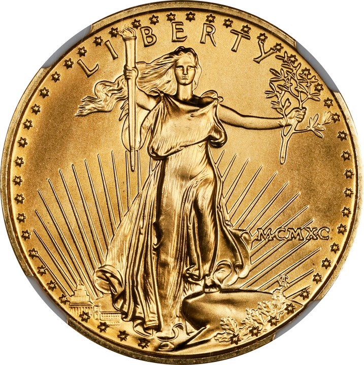 1990 $10  Gold Eagle MS thumbnail 14