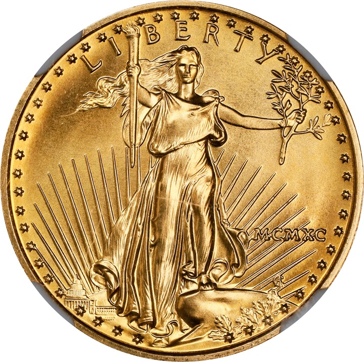 1990 $10  Gold Eagle OGP thumbnail 20