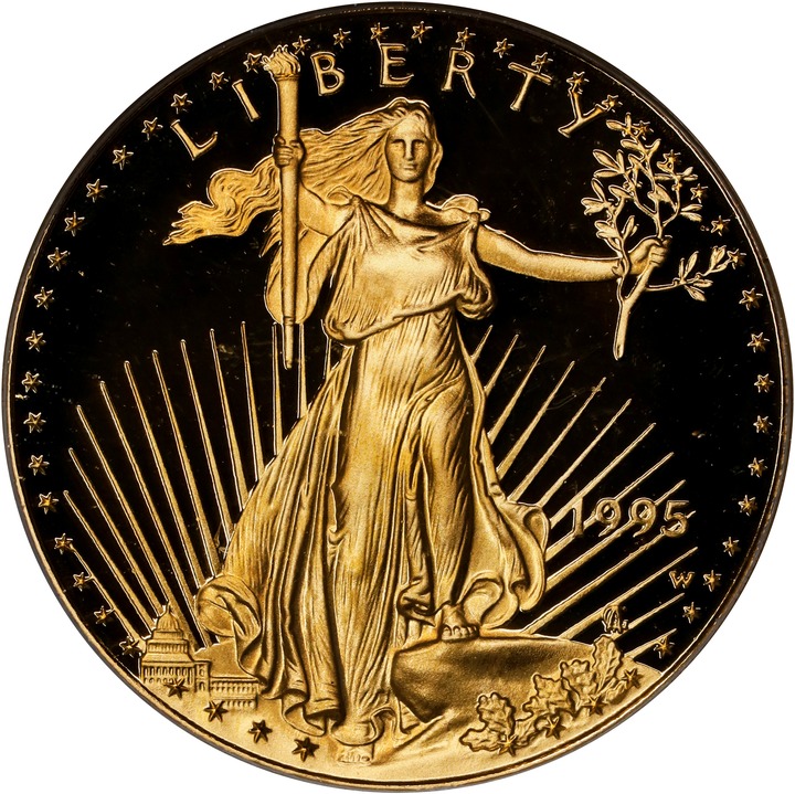Image for 1995-W $25  Gold Eagle PR DCAM PR70 DCAM