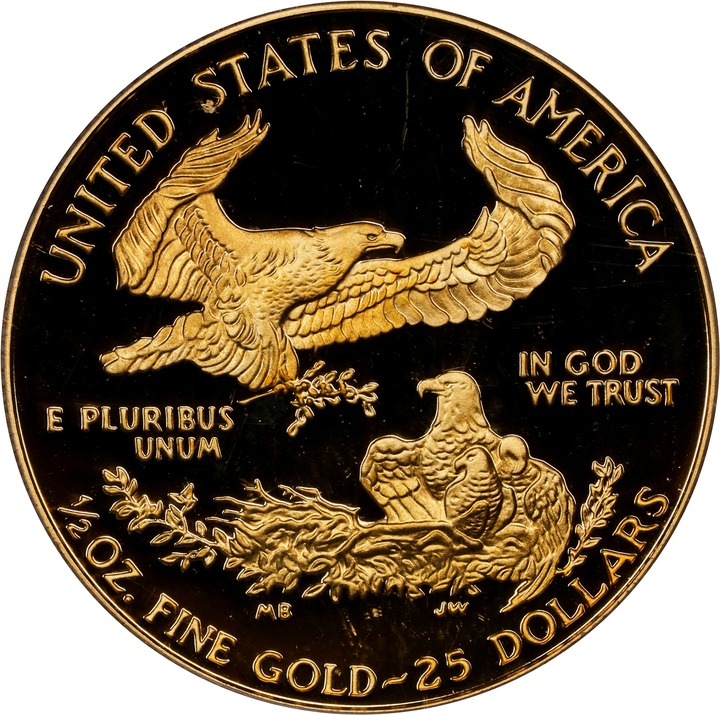 1995-W $25  Gold Eagle PR DCAM PR70 DCAM thumbnail 2