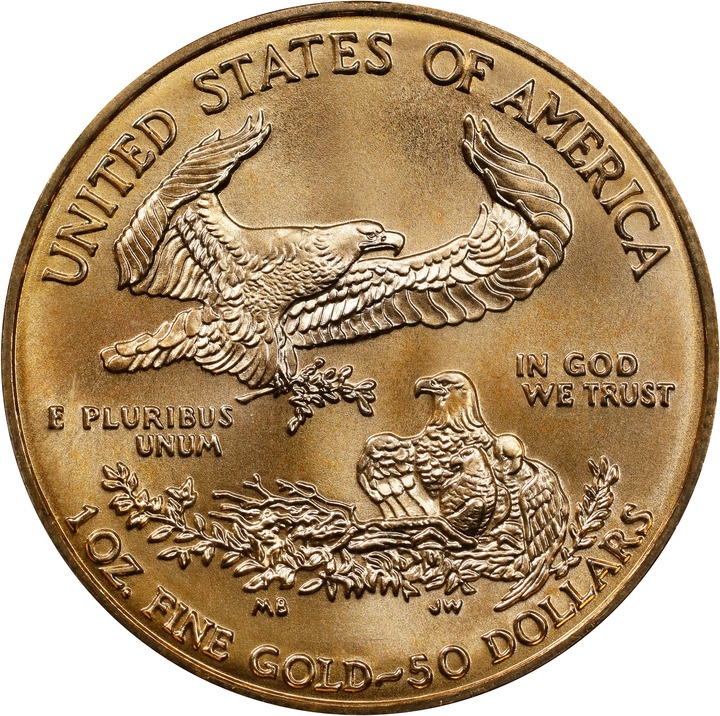 2001 G$50  Gold Eagle MS thumbnail 8
