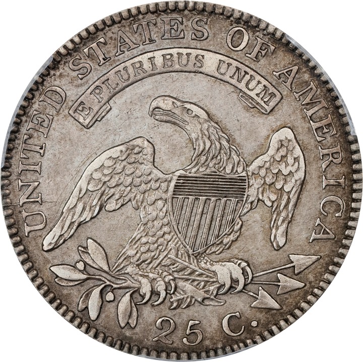 1818 25c B-7 VF20 thumbnail 25