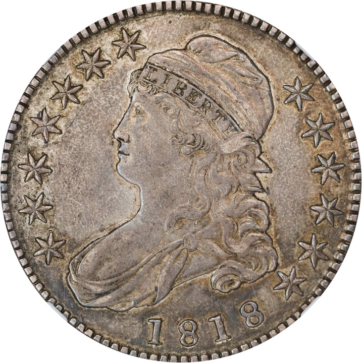 1818 50c O-106 AG3 CAC thumbnail 2