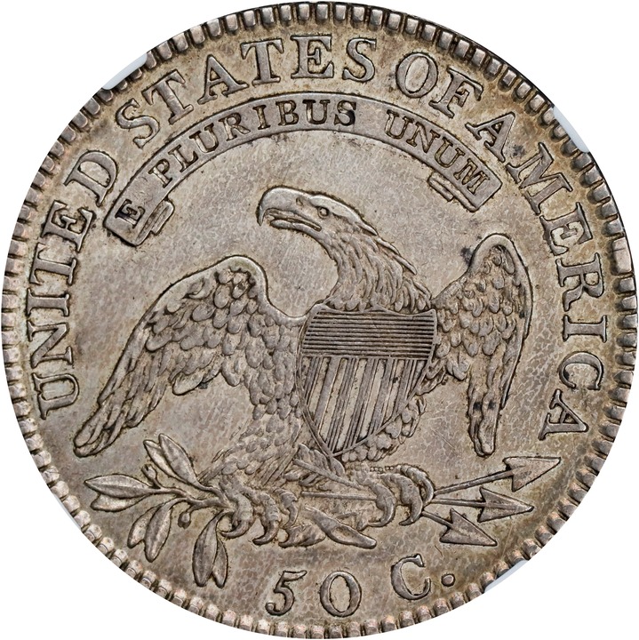 1818 50c O-106 AG3 CAC thumbnail 3