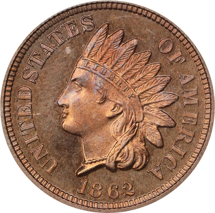 Indian Head Cent 1c Copper Nickel, 1860-1864 PR CAM [Type] PR64 CAM thumbnail 2