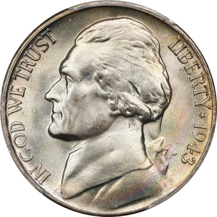 1943-S 5c Silver MS FS MS67 FS thumbnail 9