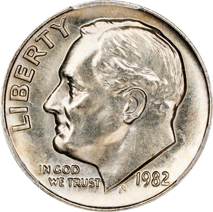 1982 No P 10c Strong Rims MS FB MS66 FB thumbnail 15