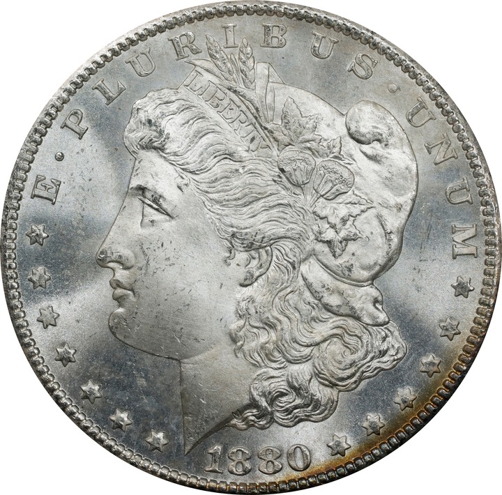 1880-CC $1  GSA Hoard, Hard package MS65 CAC thumbnail 5