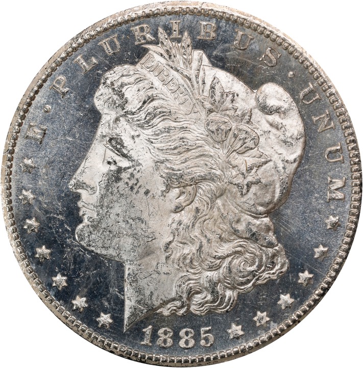 1885-CC $1  GSA Hoard, Hard package MS PL MS62 PL CAC thumbnail 5