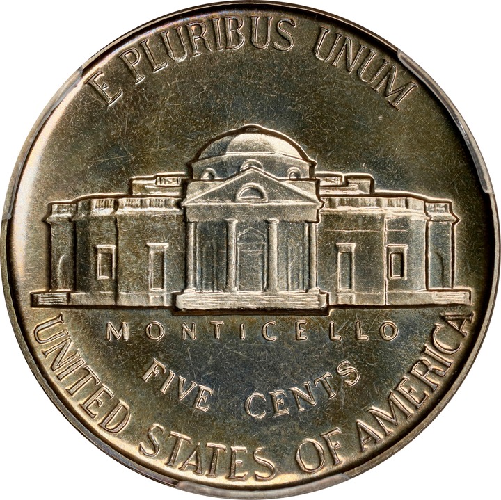 1938 5c Jefferson, Re-Engraved Obv Design, FS-402 PR63 thumbnail 2