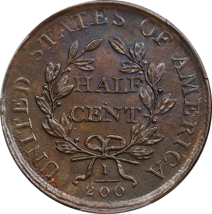 1807 1/2c MS BN AU55 BN thumbnail 2