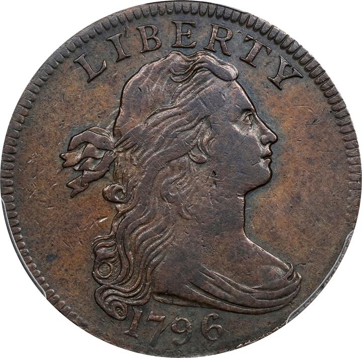1796 1c Draped Bust, Reverse of 1794 MS RB thumbnail 5