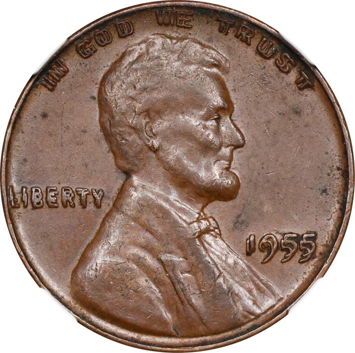 1955 1c Doubled Die Obverse MS BN AG3 BN thumbnail 14