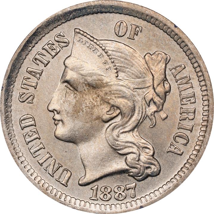1887 3cN MS67 thumbnail 6