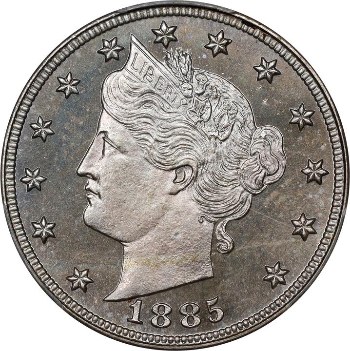 1885 5c PR65 CAC thumbnail 3