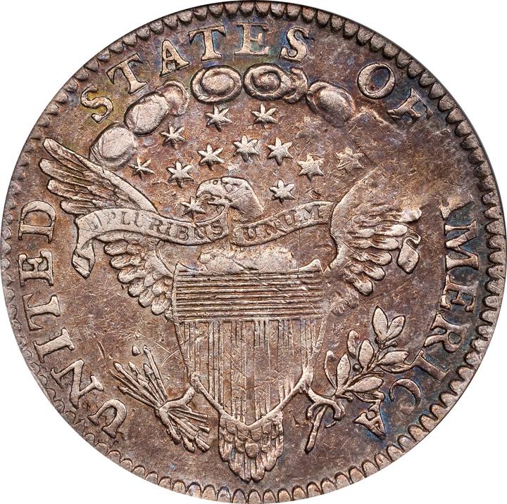 Draped Bust Half Dime H10c Heraldic Eagle, 1800-1805 [Type] XF40 thumbnail 2