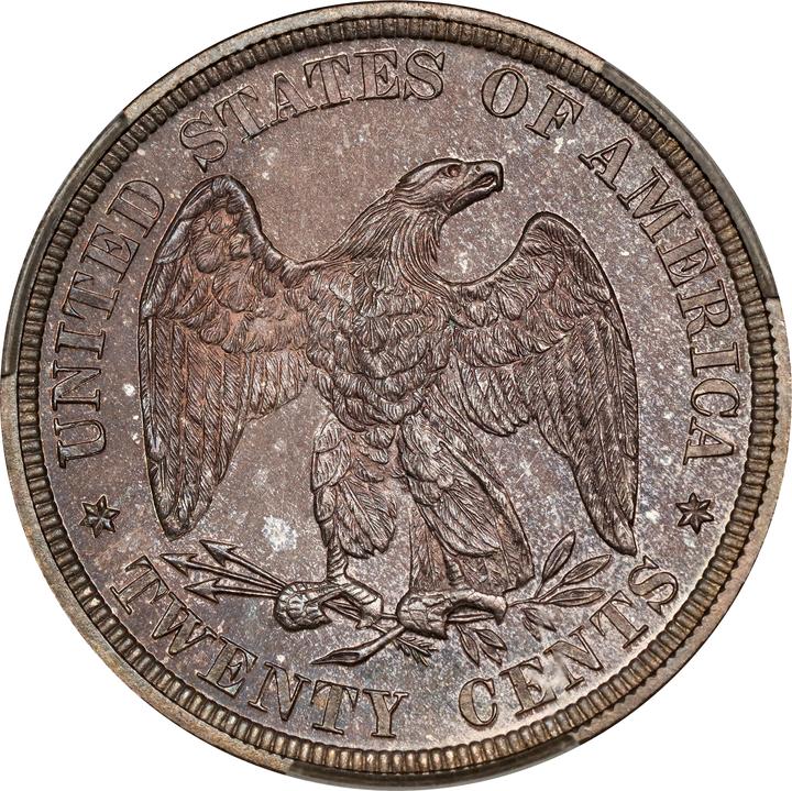 1877 20c PR66 CAC thumbnail 2