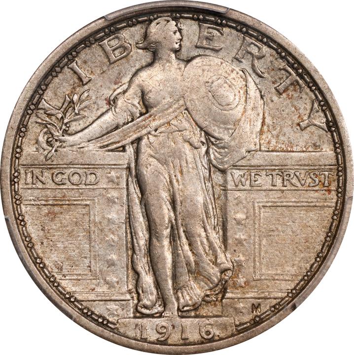 1916 25c Standing Liberty MS thumbnail 19