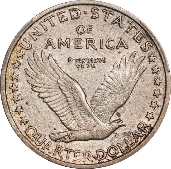 1916 25c Standing Liberty XF45 thumbnail 2