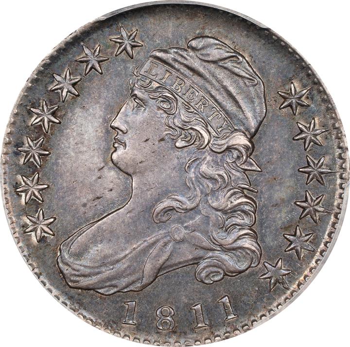 Image for 1811 50c Small 8 AU55 CAC