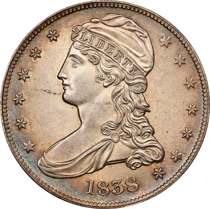 1838 50c Reeded Edge AU50 CAC thumbnail 21