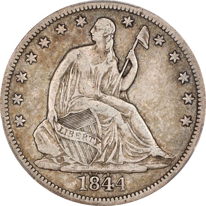 1844-O 50c Doubled Date, FS-301, WB-22 MS thumbnail 6