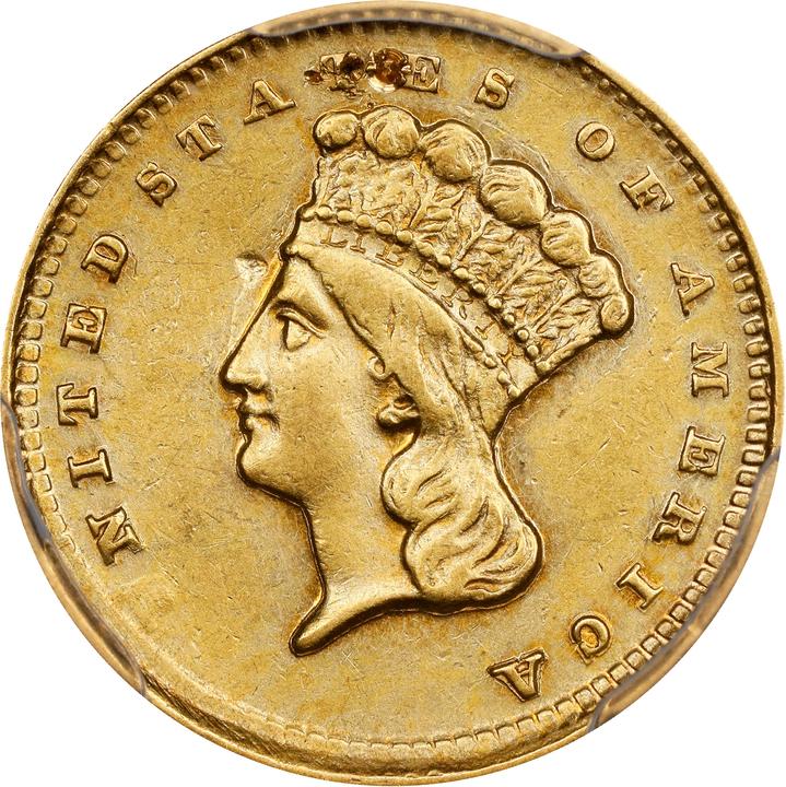 1856-D G$1 MS thumbnail 5