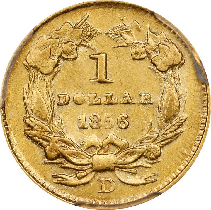 1856-D G$1 MS thumbnail 16