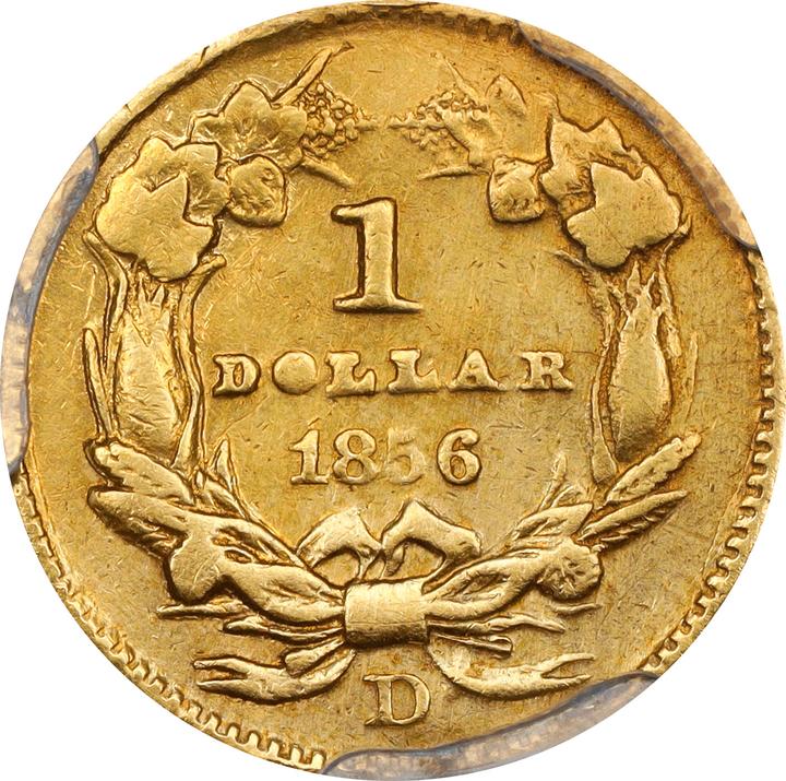 1856-D G$1 MS thumbnail 17