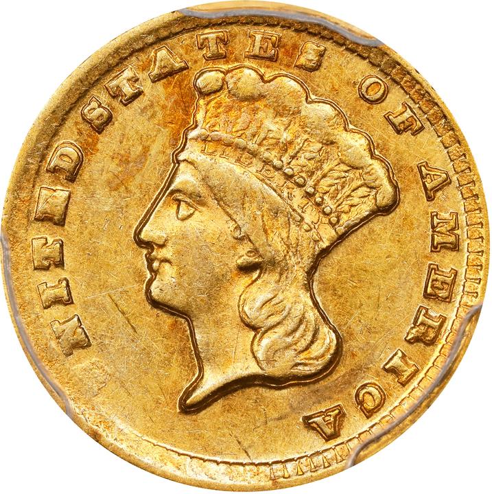 Image for 1860-D G$1 AU55