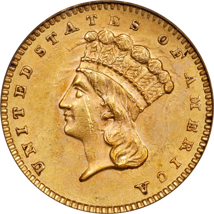 1861 G$1 XF45 CAC thumbnail 21