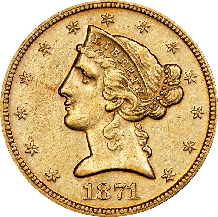 1871 $5  MS thumbnail 4