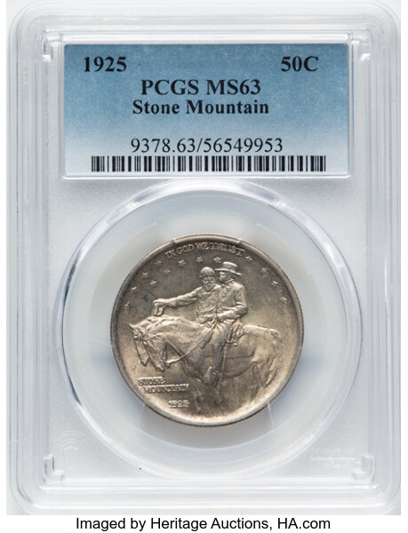 1925 Stone Mountain Half dollar MS Values | Greysheet
