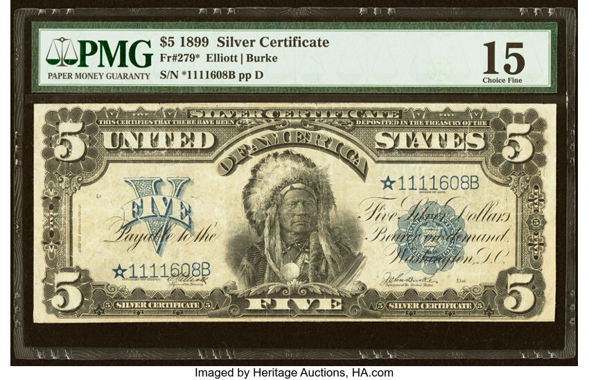 1899 $5 Star Replacement (Fr. 279*)