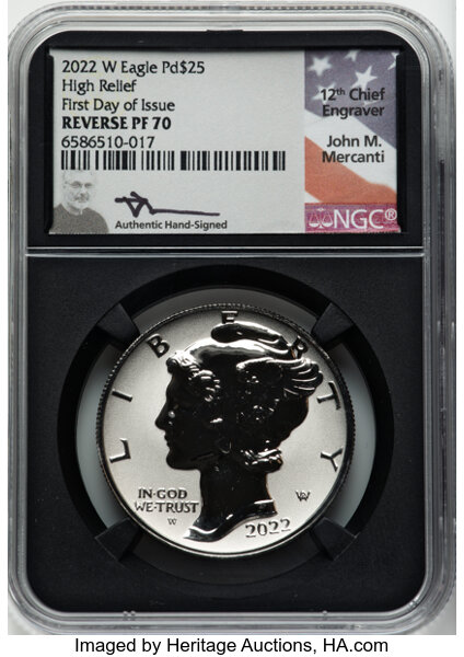 2022-W $25  Palladium Eagle, Reverse Proof PR67 thumbnail 21