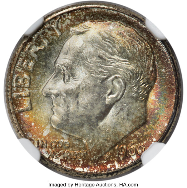 1960 D Dime MS Values | Greysheet