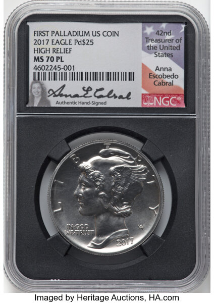 2017-(P) $25  Palladium Eagle, High Relief MS thumbnail 10