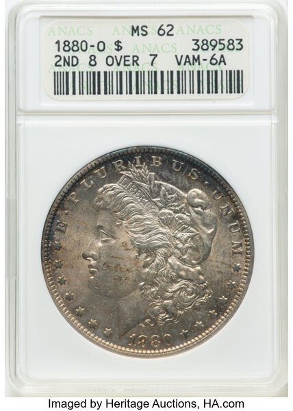 1880-O $1  8/7, Spike, VAM-6A  MS thumbnail 2